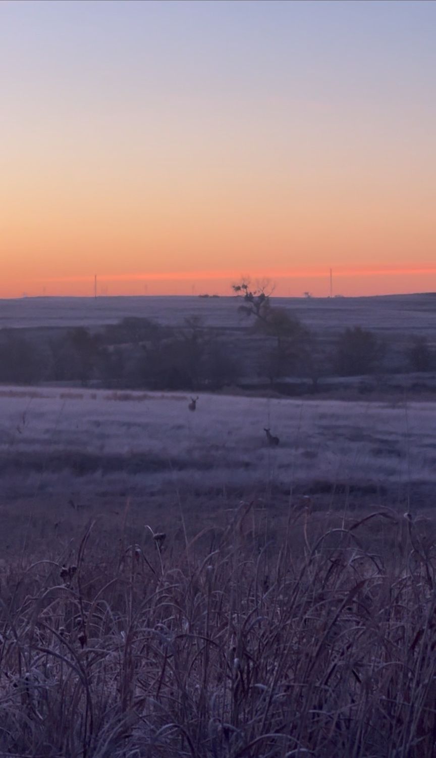 Sunrise over the western Oklahoma prairie