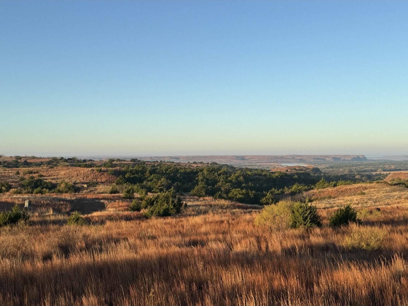 Evening light across the western Oklahoma prairie